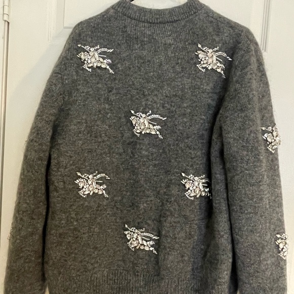 Authentic Burberry Woman Cardigan Size:MGrey Wool, Mohair WoolPolyamide,Cashmere - Picture 14 of 17